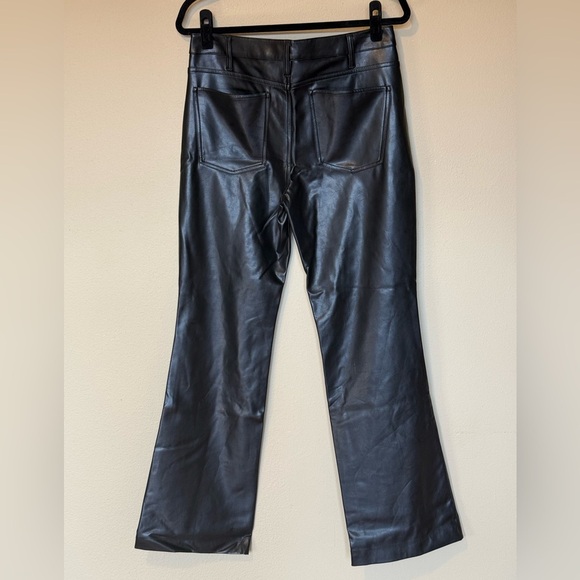 A.L.C. Freddie Faux Leather Flared Pant Black NWT Size US 10 - Picture 3 of 7